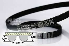 RPP Zahnflachriemen Zahnriemen 126-3M-18 mm breit Teilung 3 mm versandfrei HTD 